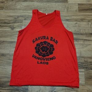 Vintage Women's Sukura Laos Tank top Sz L